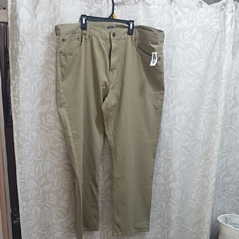 Old Navy Tan Straight-Leg Pants